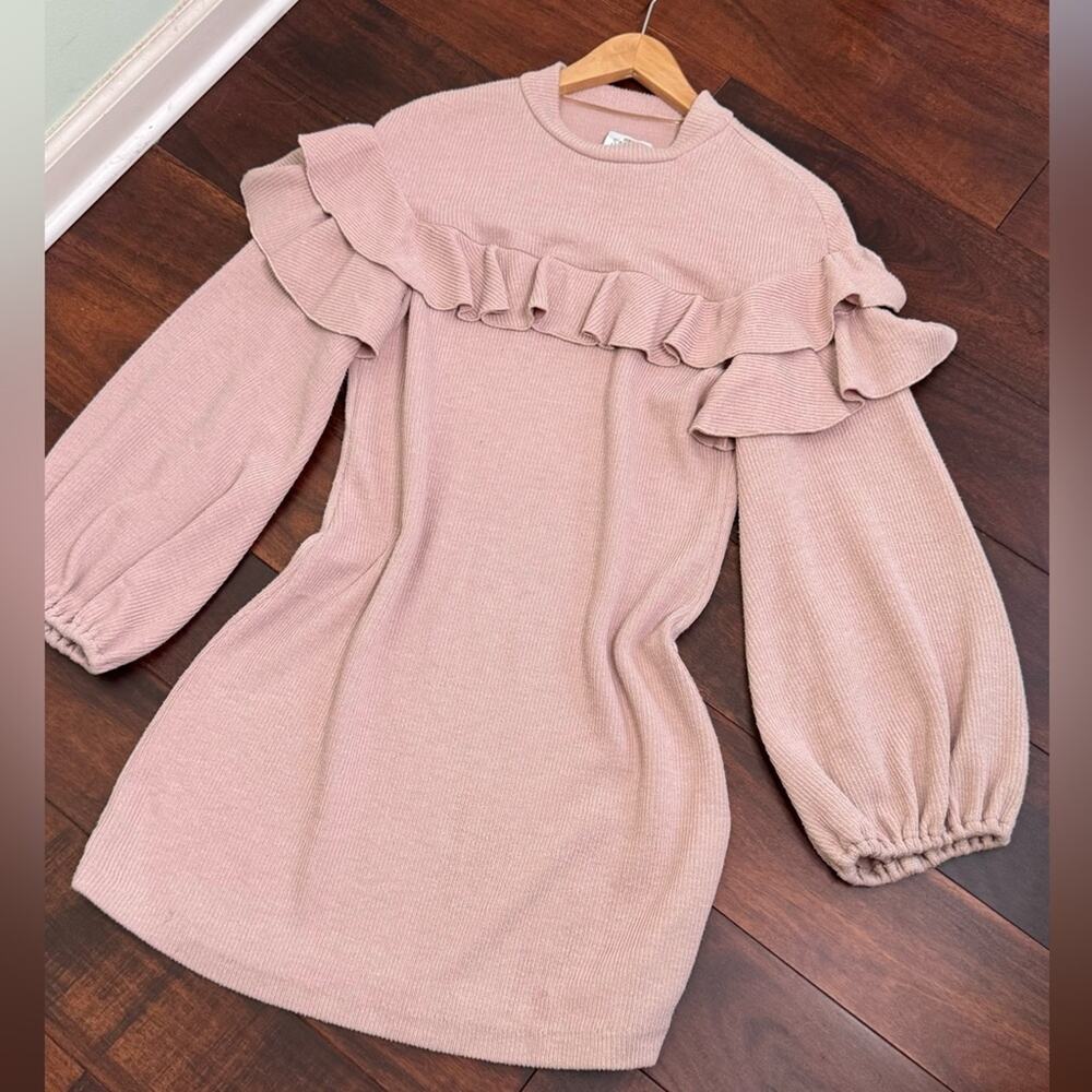 Saylor Dusty Pink Queenie Knit Dress Size Size Large